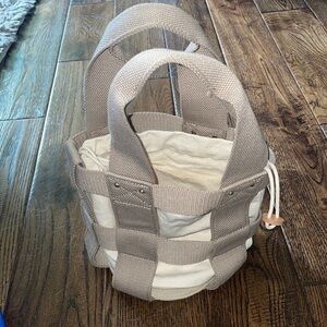 Studio Clip 2 Way Canvas Drawstring Shoulder Tote Bag